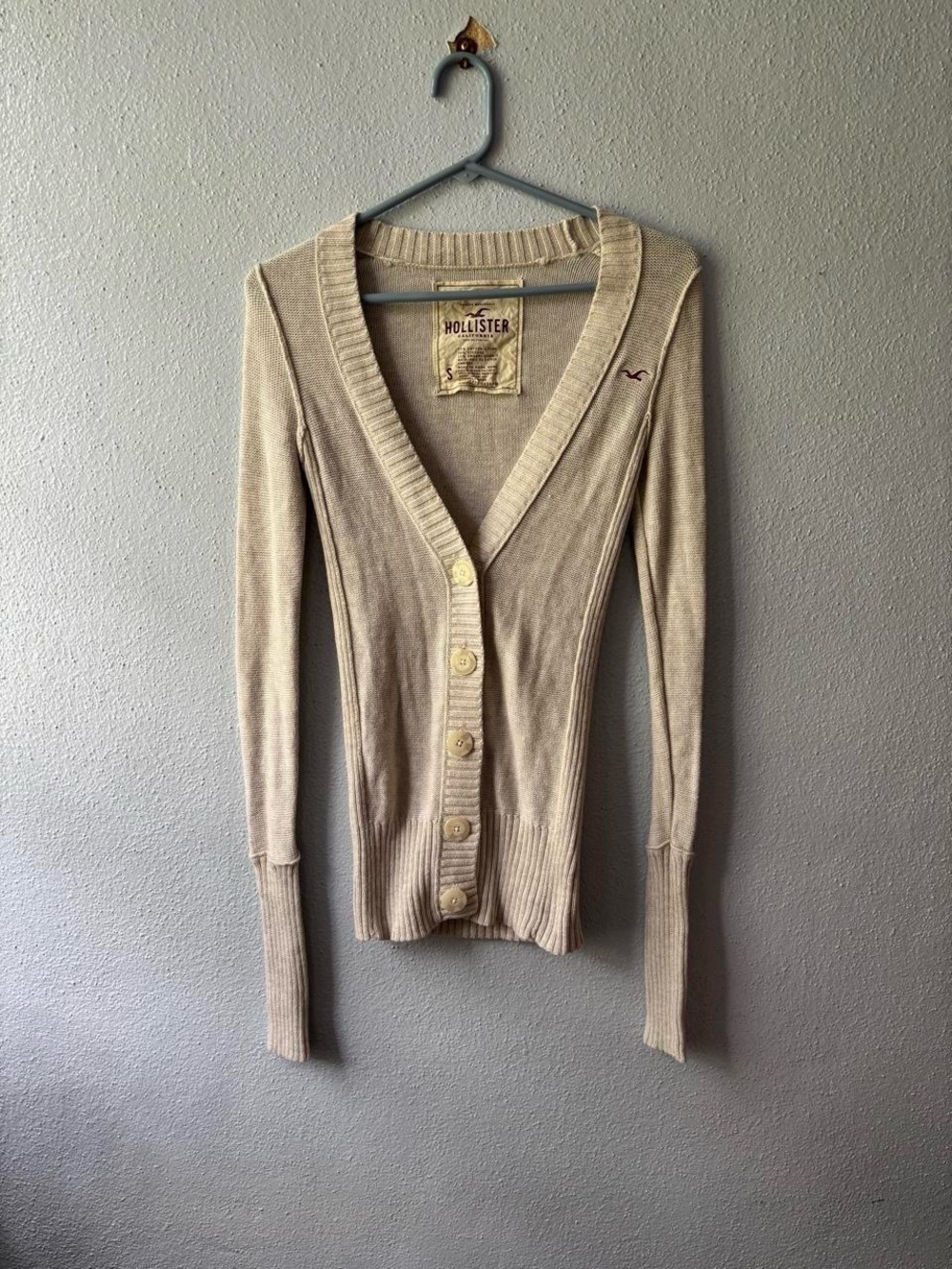 Y2K HOLLISTER FITTED CARDIGAN